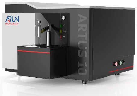 聚光盈安 ARTUS-10 火花直读光谱仪整机外观（机身印 ARTUS 10，ARUN TECHNOLOGY 制造）