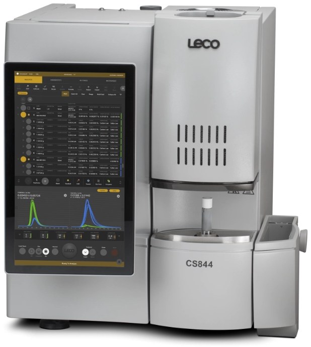 力可 CS844 碳硫分析仪整机外观（机身印 LECO 标）