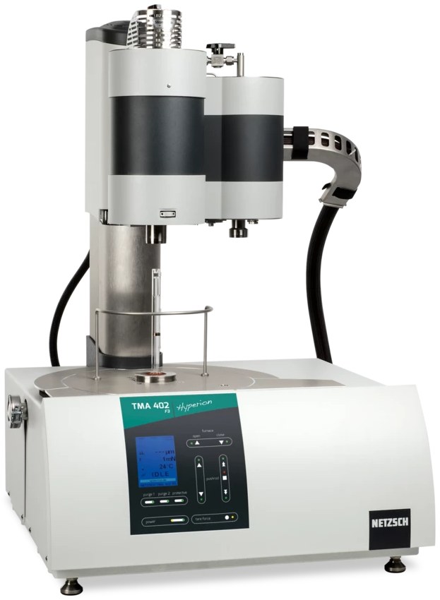 耐驰 TMA 402 F3 Hyperion 热机械分析仪整机外观（面板印 TMA 402 F3 Hyperion）